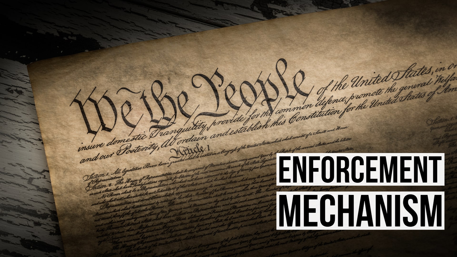 The Real Enforcement Mechanism for the Constitution | Tenth Amendment Center