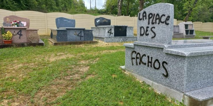 ‘Racist’, ‘Zionist’, ‘Jew’, ‘Allah’: graffiti discovered once again in a Dordogne cemetery in France – Allah's Willing Executioners