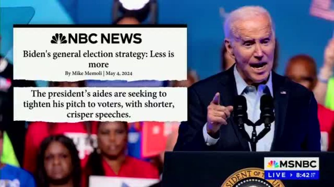 Biden's handlers are "looking to shorten his speeches"